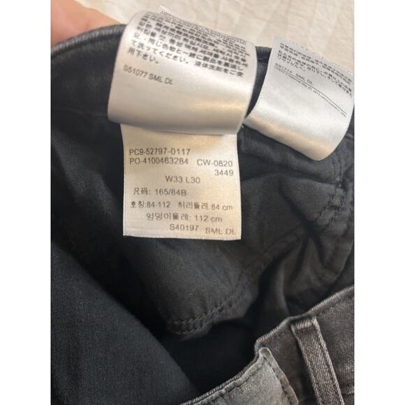 Levi's Women's Size 33 720 High-Rise Super-Skinny Jeans, Distressed Cyber Grunge - Picture 6 of 8